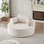 Fauteuil-lit convertible en éponge chenille douce pour des espaces de détente confortables (Ce n'est pas un fauteuil pivotant)-359225818