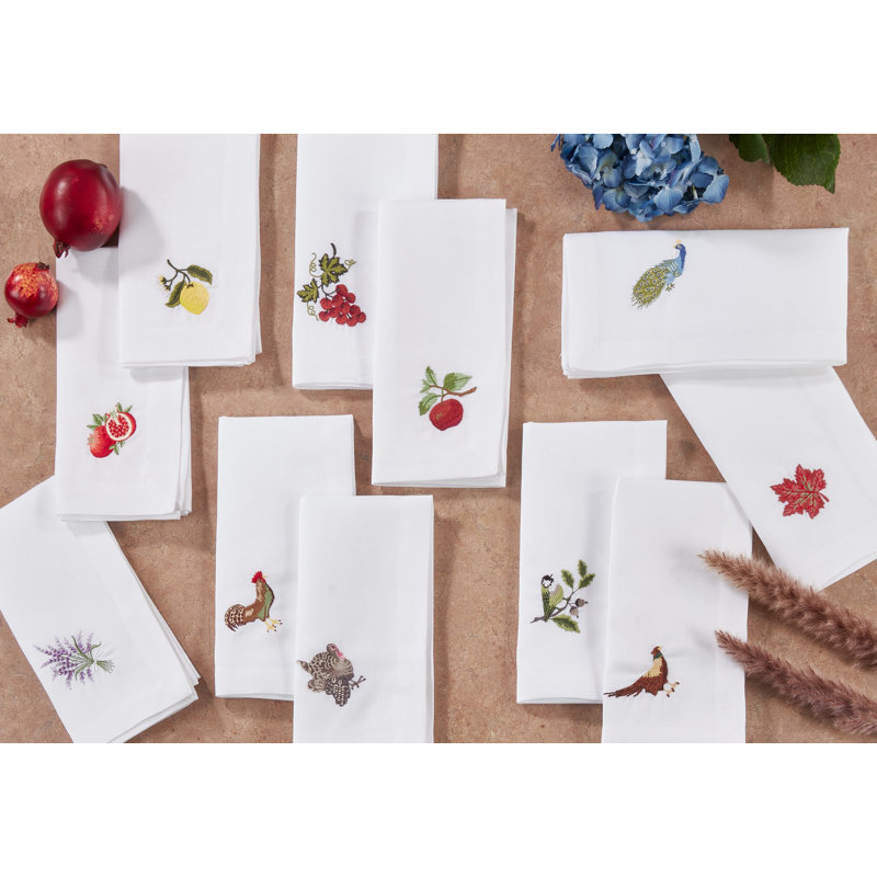 Worsham Collection Polyester Animals/Nature Square Napkin