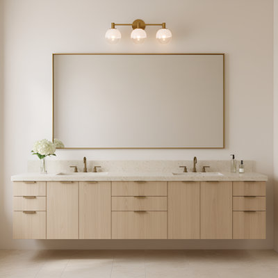Sean Lavin Lillias Bathroom Bedroom Wall Fixture With Milk Clear Glass Mix Shade