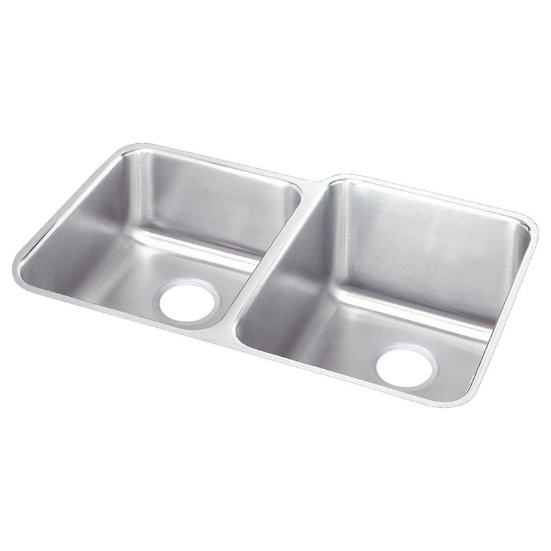 Évier de cuisine à double cuve encastrable L 31,25 po x l 20,5 po Lustertone
