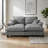 Modular Cloud Sofa with Sailboat Design and Movable Ottomans