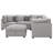 Blydenburgh 6-piece Upholstered Modular Sectional Sofa Grey