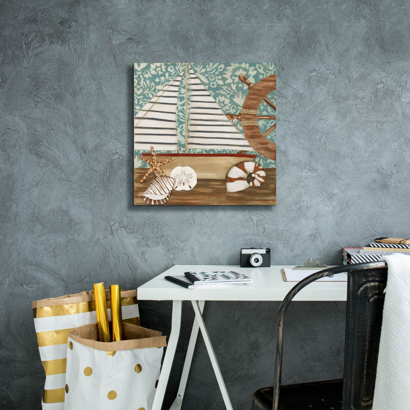  «Nautical Collection 2» par Chariklia Zarris, art mural sur toile, 18 po x 18 po