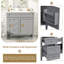 Meuble-lavabo simple 36 po à 2 tiroirs avec comptoir escamotable