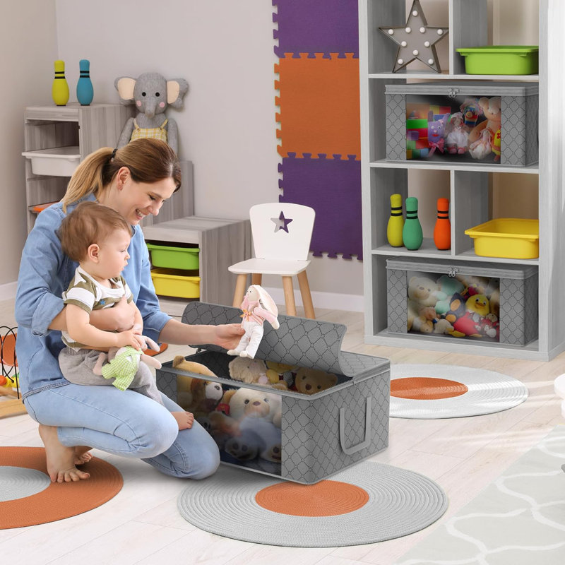 Rangement sous le lit en tissu