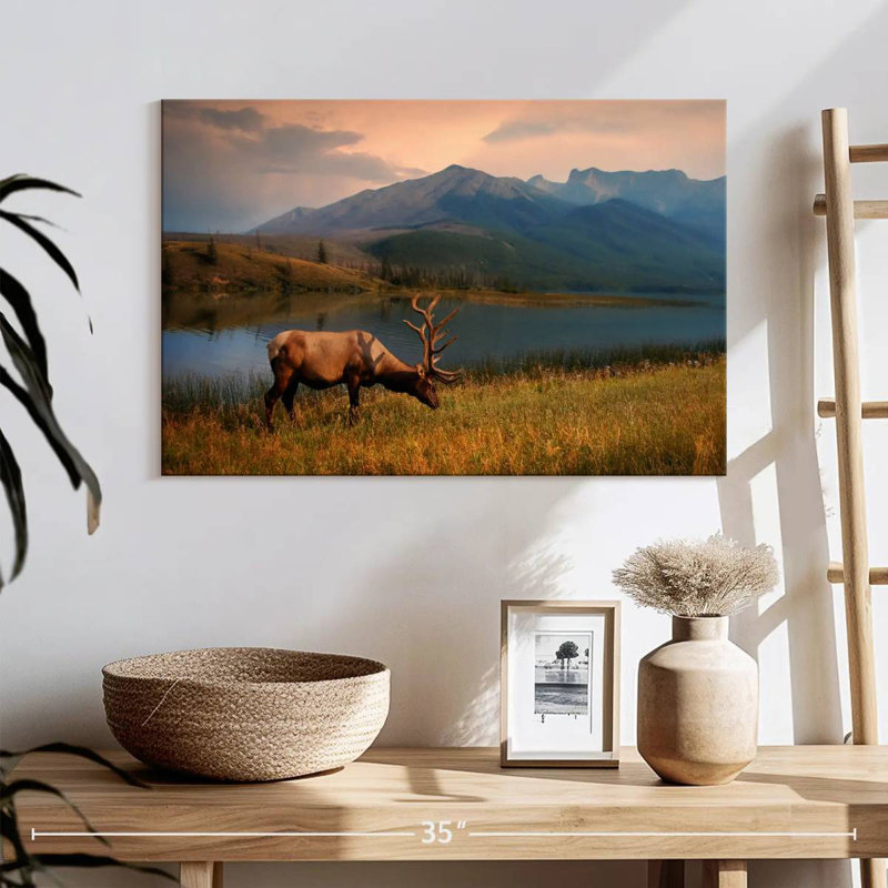 Brampt Lakeside Elk, 16" H x 24" W