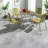 Portable Dining Table Sets(Must include both Table and Chair), Modern Metal Set