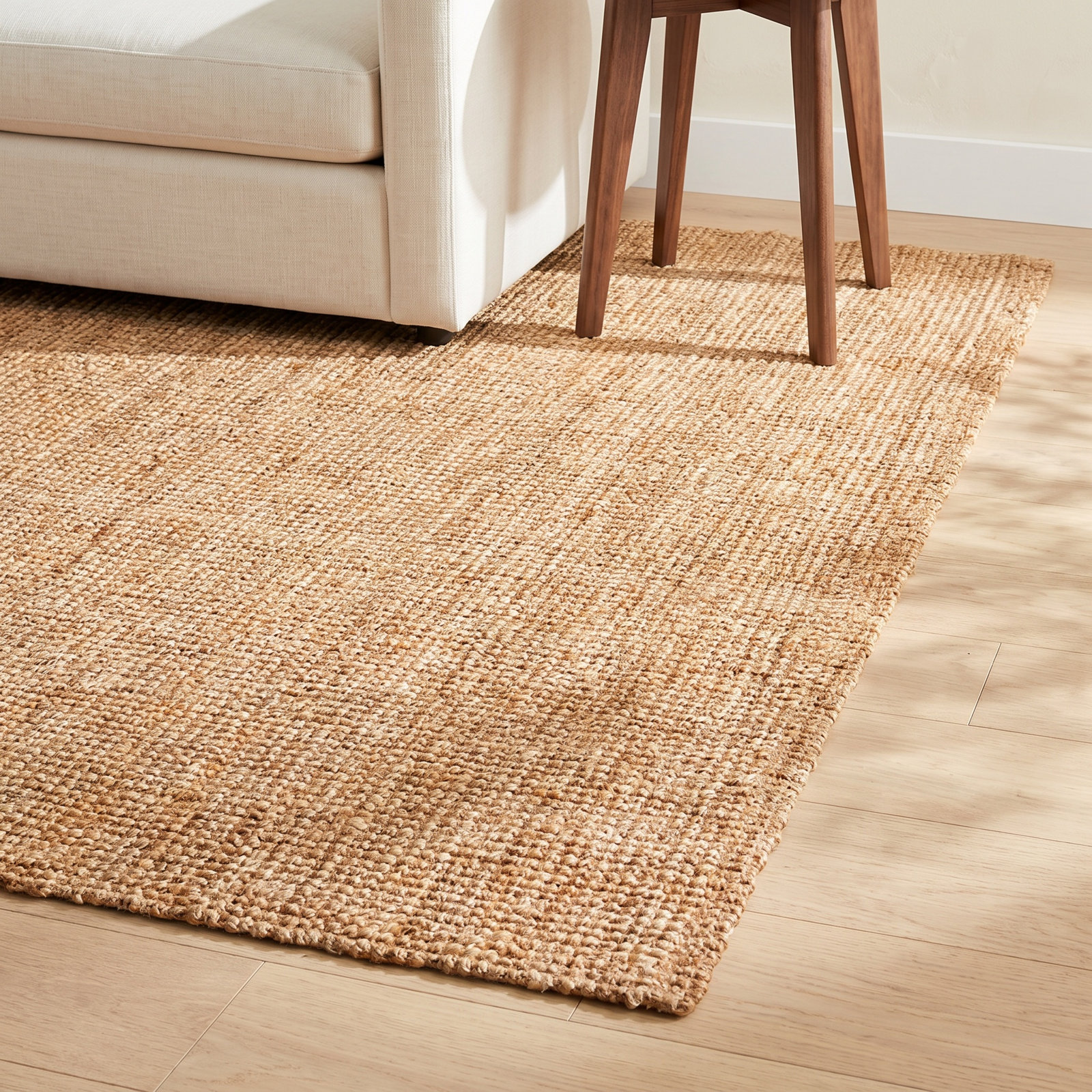 Asta Natural Hand-Loomed Jute Rug, Rectangle 8' x 10'