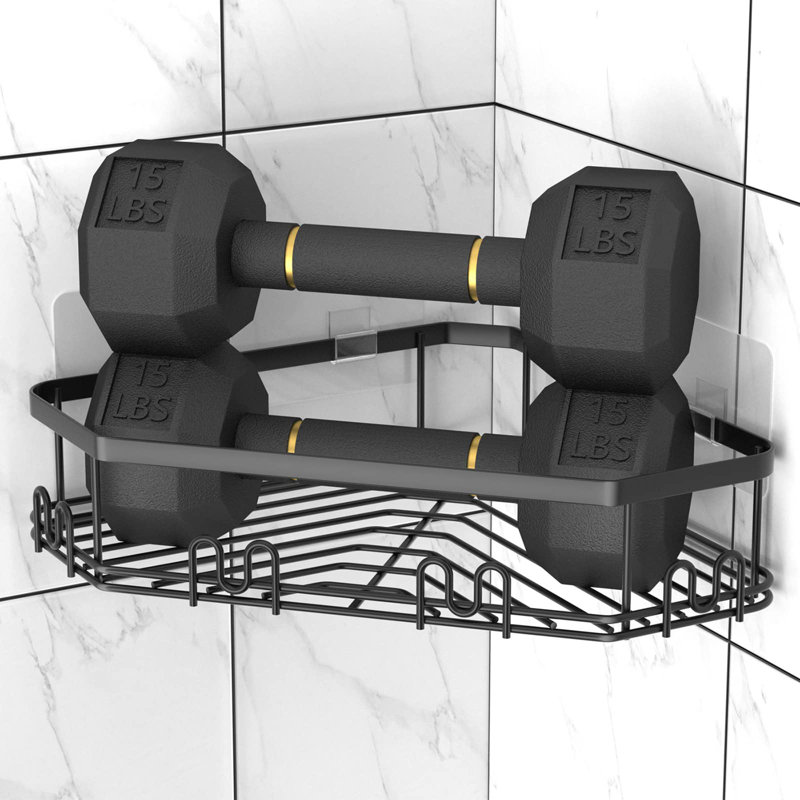 Merrionette Stainless Steel Shower Caddy, Black