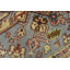 Tapis oriental en laine bleu noué à la main 7 pi 9 po x 7 pi Heriz Heriz