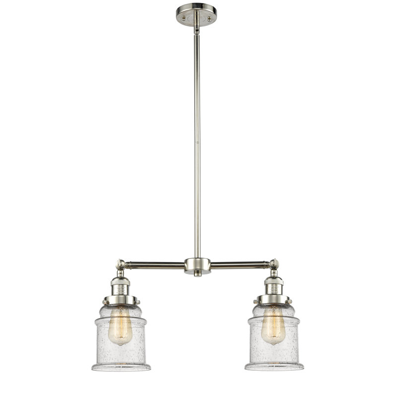 Galaviz 2 - Light Kitchen Island Pendant, No Bulb Included, Seedy, Polished Nickel