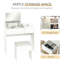 Ensemble coiffeuse et tabouret Annibella