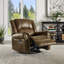 Fauteuil inclinable pivotant en microfibre Doniphan-1422215840