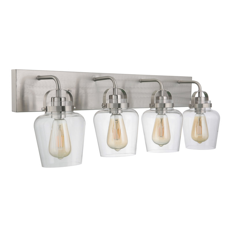 Tribble 4 - Light Vanity Light, Brushed Polished Nickel