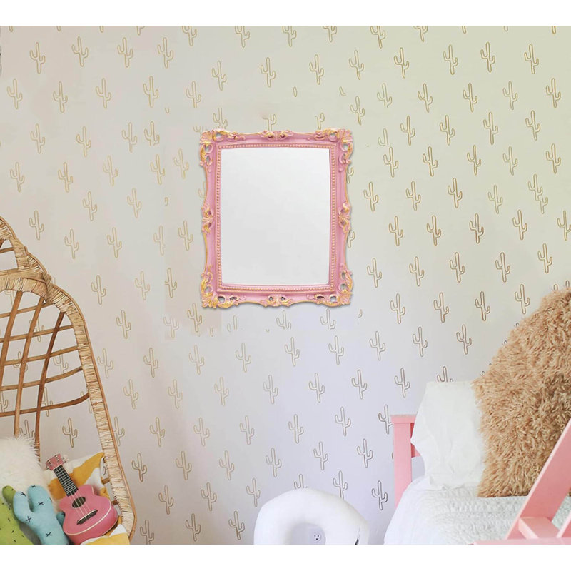Rectangle Mirror, Pink