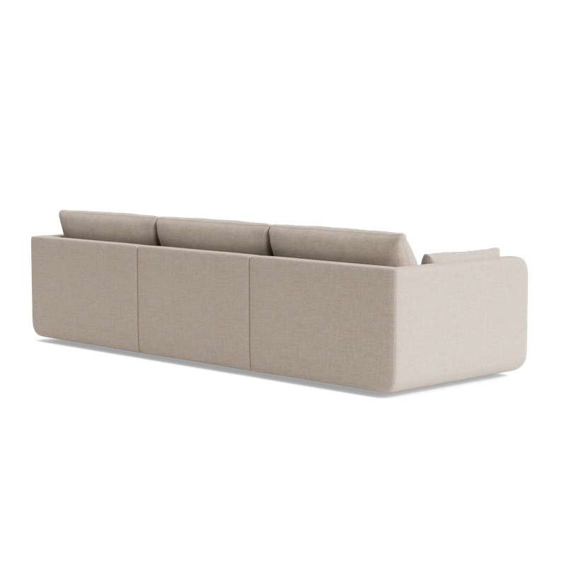 Eva Sofa With Chaise (116"), Performance Weave - Natural