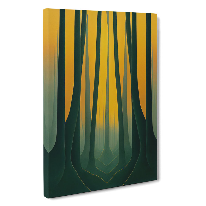 Calm Forest Abstract - Wrapped Canvas, 76cm H x 50cm W x 3cm D
