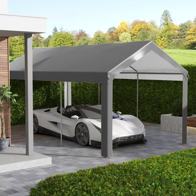 Housse pour auvent de remplacement pour abri d'auto 10 pi x 20 pi Outsunny