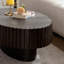 Table basse ovale, table à thé en bois pour le salon