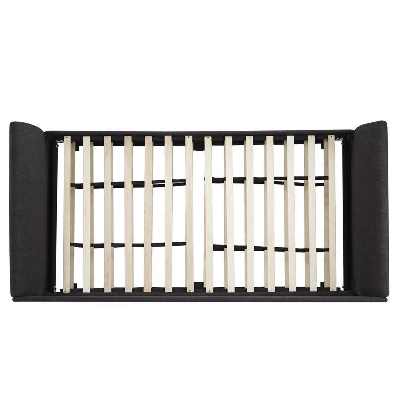 Kamio Upholstered Daybed, Dark Gray