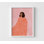 «Blush & Tangerine Woman - Modern Minimalist Illustration», reproduction d'art