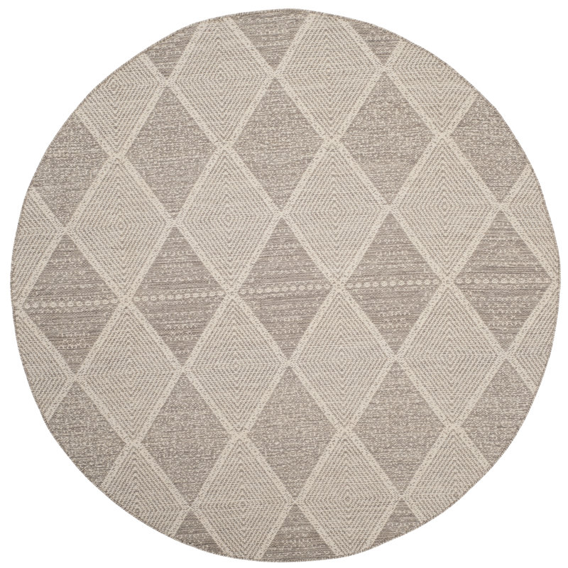 Bester Hand Woven Cotton Geometric Rug, Rectangle 6' x 9'