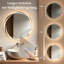 Wall mirror bathroom mirror round LED with lighting touch dimmable-1282513224