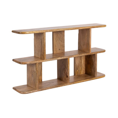 Fayette Tiered Storage Wood Wall Shelf