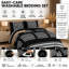 Greek Design Microfiber Bedding Set – Soft, Wrinkle-Resistant & Breathable – Includes Duvet Cover, Fitted Sheet & Pillowcases-132183830