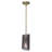 Echol 1 - Light Black/Gold Cylinder Pendant
