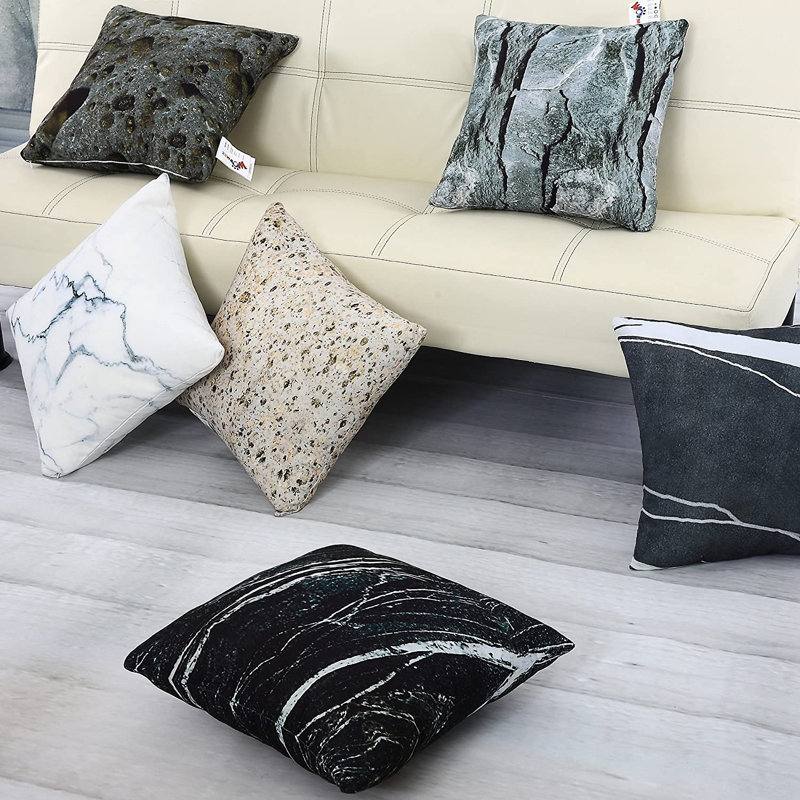 Black Square Cushion