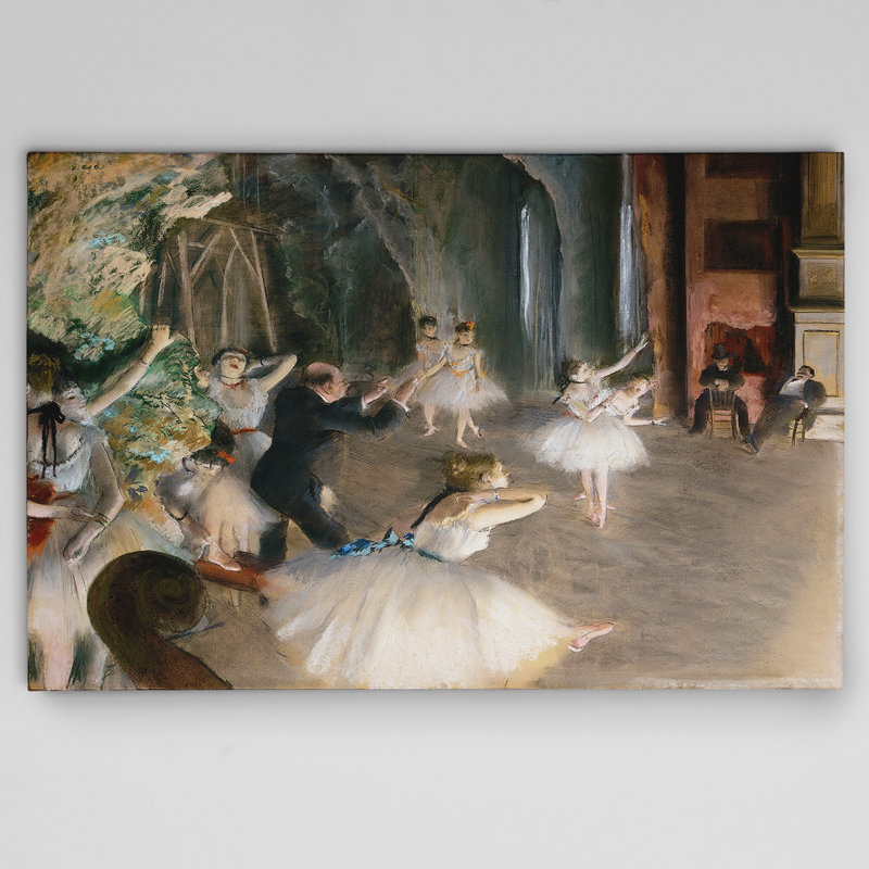 «Rehearsal on Stage», reproduction, H 32 po x l 48 po x P 1,5 po, Toile tendue