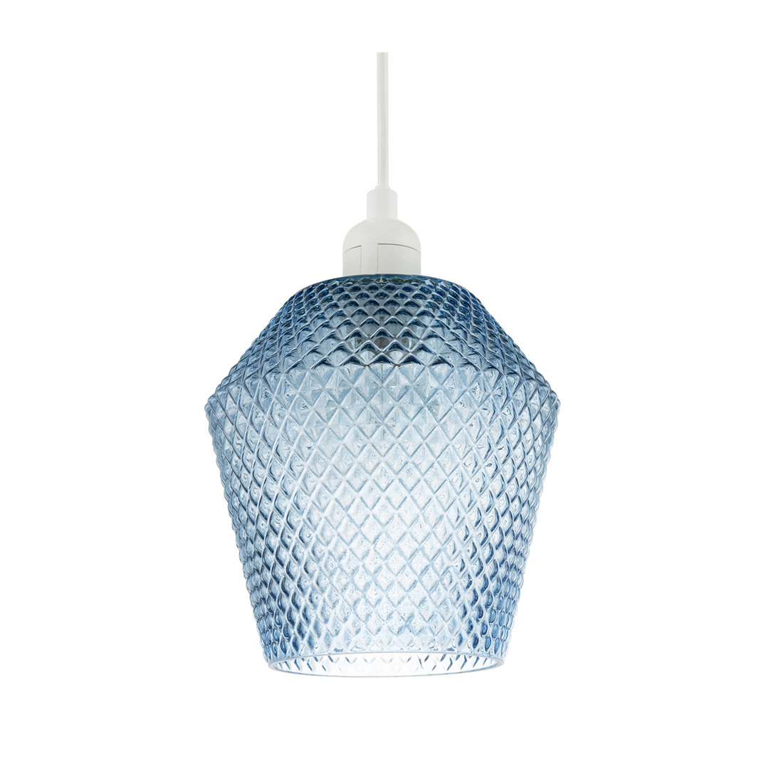 17cm H x 17cm W Glass Round Pendant Shade ( No Direct Attachment Method )