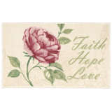 Daejha Non-Slip Floral Indoor Doormat