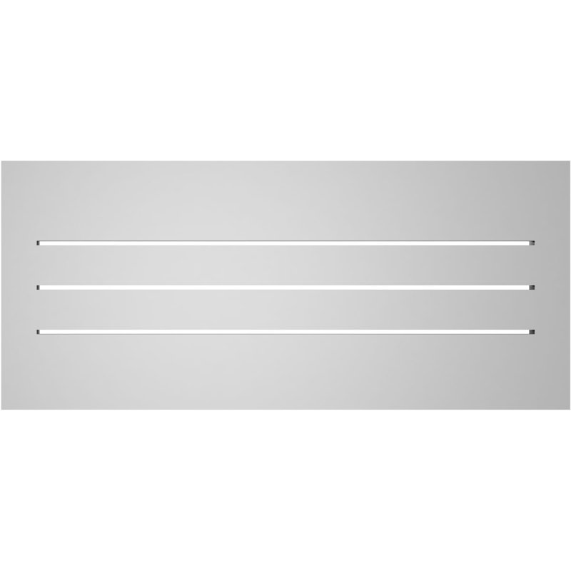 Évent à pignon fonctionnel en uréthane rectangulaire à fixation en surface, brun clair apprêté, H 14 po x l 32 po x P 1,5 po