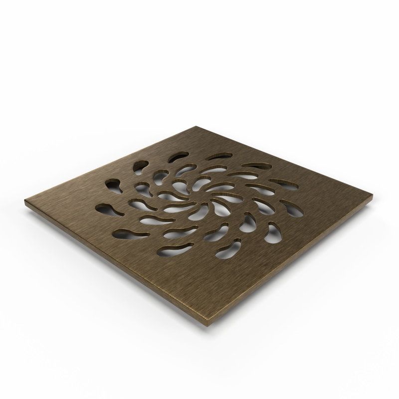 Drain carré TruGard (bronze brossé turquoise)