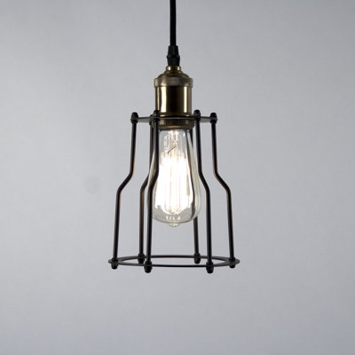 Luminaire suspendu géométrique 1 lumières lanterne