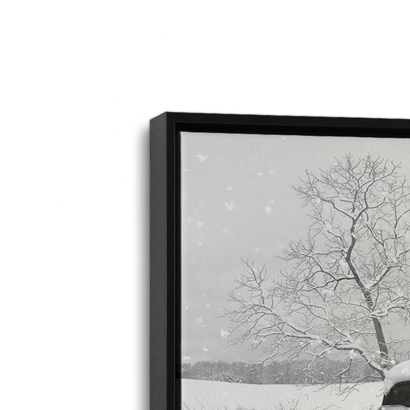 «Colors of Winter» par Lori Deiter, reproduction d'art, Toile avec cadre, Noir, L 48 x H 36