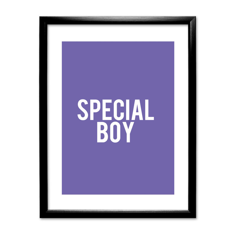 Single Picture Frame Print, Black