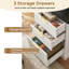 Bureau en L 59 po avec station de charge, bureau en L Executive avec tiroirs, armoire de rangement et support pour écran, bureau en coin