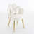 26’ Wide Gray Scalloped Petal Tufted Velvet Accent Chair With Pillows-442690598
