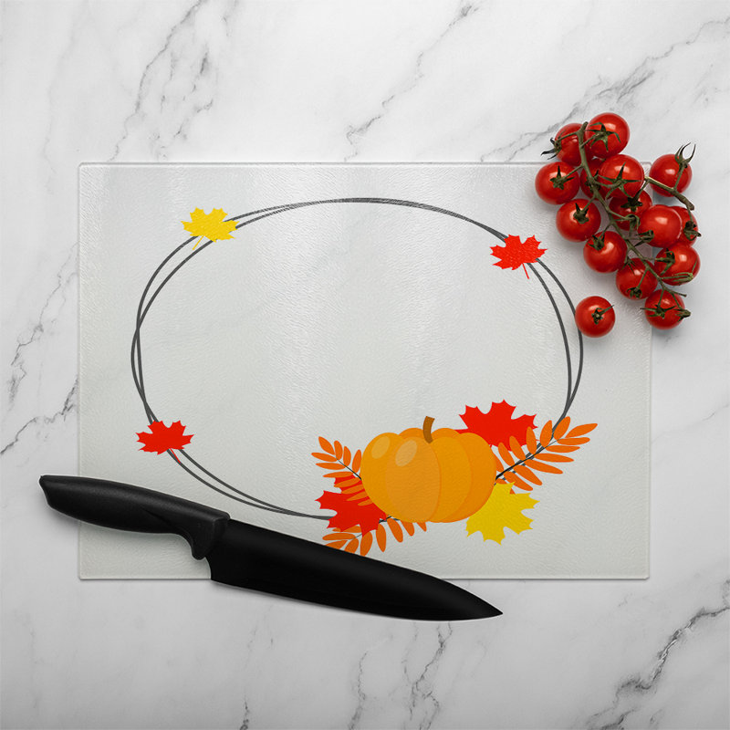Pumpkin Glass Chopping Board