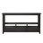 American Country Black Console Table - Vintage Wood Frame Sofa Table For Rustic & Modern Home Decor