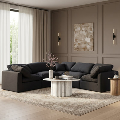 Canapé modulaire en coin 5 pièces Hinami