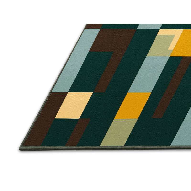 Mosaic Mountains Rug, Rectangle 2' x 3'