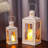 Set of 2 Decorative Candle Lantern 12'' & 8'' High Metal-1404193153