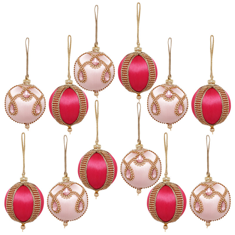 Jeweled Luxe Ornament, Set Of 12 - 3 Inches