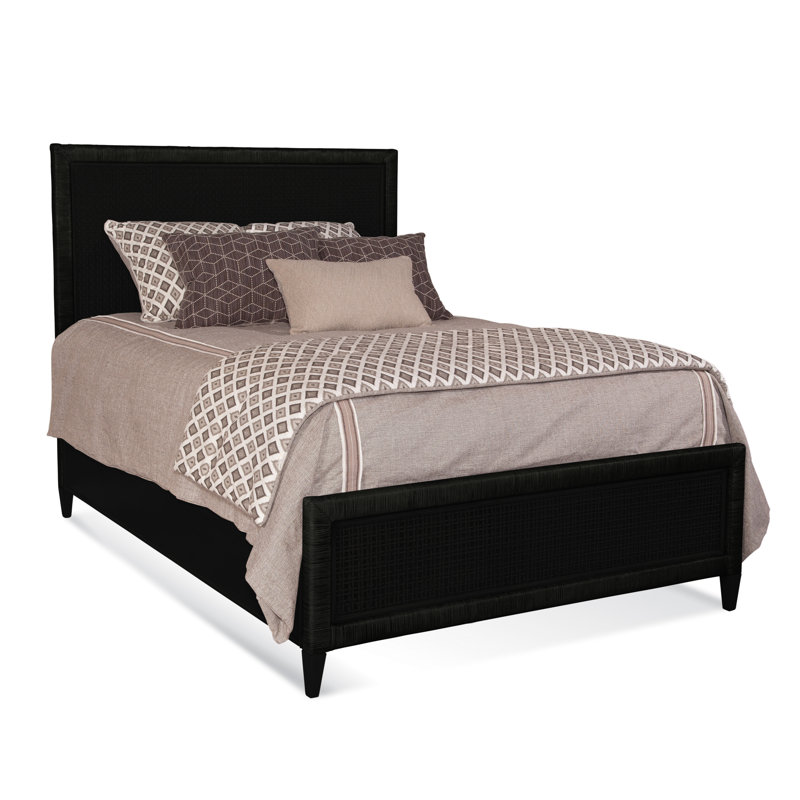 Naples Low Profile Standard Bed, Black, Queen