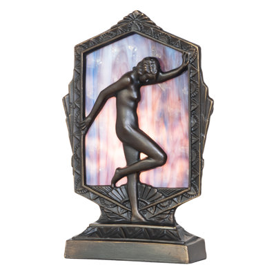 9" High Deco Posing Lady Accent Lamp