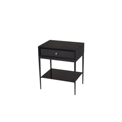 Tarquin 55cm W Manufactured Wood Bedside Table